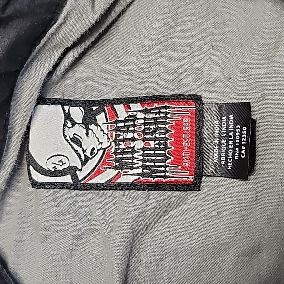 Metal Mulisha large black button down long sleeve shirt - Picture 5 of 6